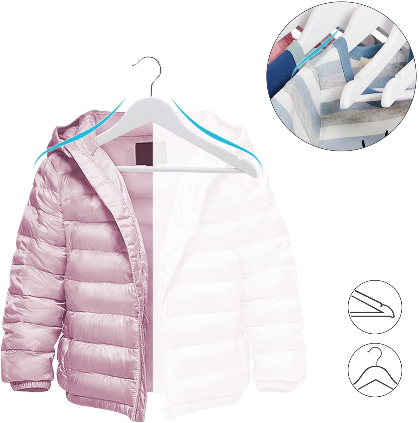 WENKO Set di 20 grucce appendiabi Sascha, in metallo | FindTheDeal