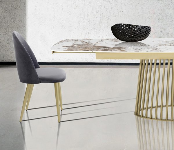 Sedie Moderne Siti Di Sedie Sedie Moderne Effetto Velluto Grigio E