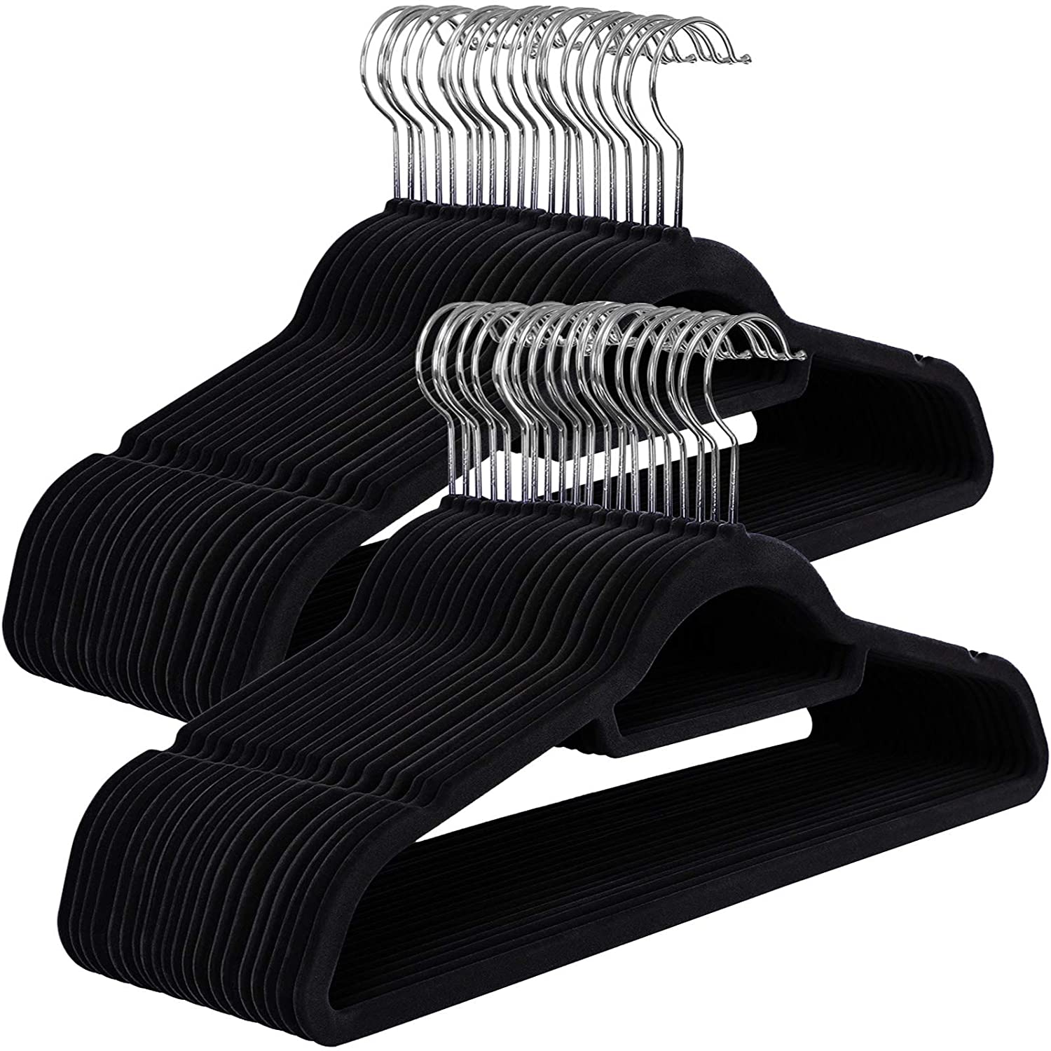 Set 10 Cuscinetti In Velluto Per Grucce Antiscivolo – Forme Per Spalle Per Maglioni E Abiti, Protegge Da Deformazioni, Ideale Per Armadio, Hotel E Dormitorio, Colore Nero