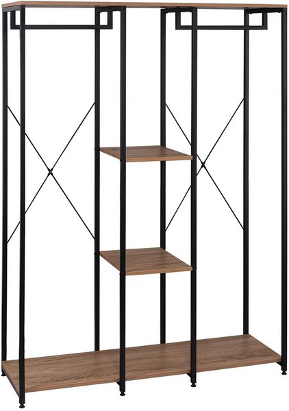 Guardaroba Con Appendiabiti Rovere E Bianco 90x195h Cm - Abduhl - Foto 4