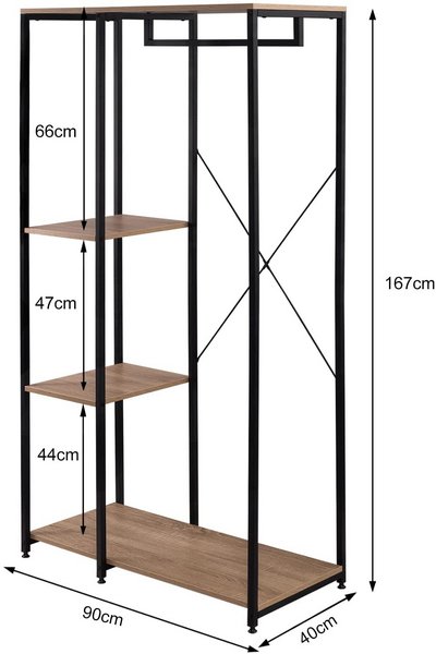 Bastone Armadio Appendiabiti Bastone Appendiabiti Per Armadio Asta Armadio Appen - Foto 6