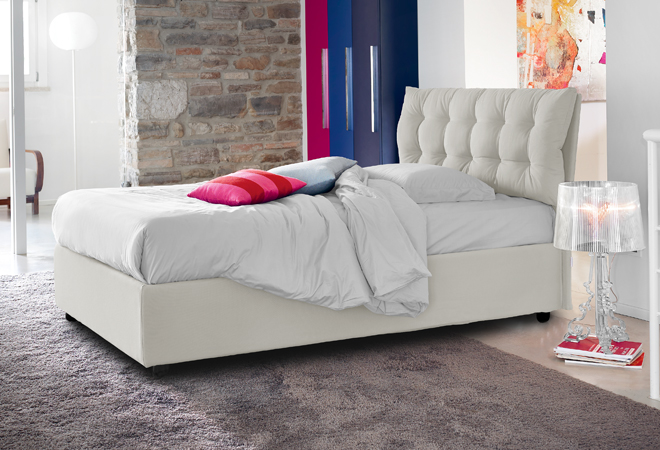 Letto Una Piazza e Mezza Contenitore Trapuntato Letto Una Piazza e Mezza Contenitore Trapuntato