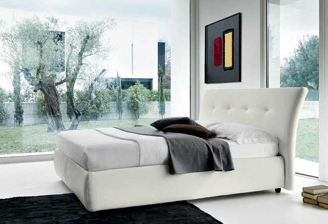 Letto Zeus Contenitore da Una piazza e Mezza in Ecopelle Letto Zeus Contenitore da Una piazza e Mezza in Ecopelle