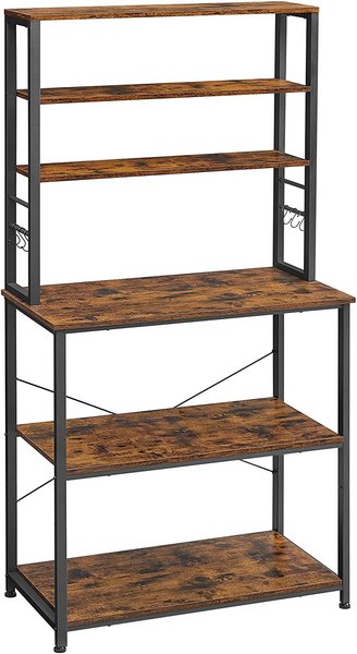 Scaffale Cucina 5 Piani Soges - Scaffale Industriale Con 8 Ganci Per