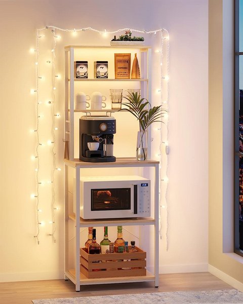 Scaffale Parete 7 Ripiani Scandinavo 160x65cm - Libreria Moderna Per Soggiorno, Cucina - Foto 8