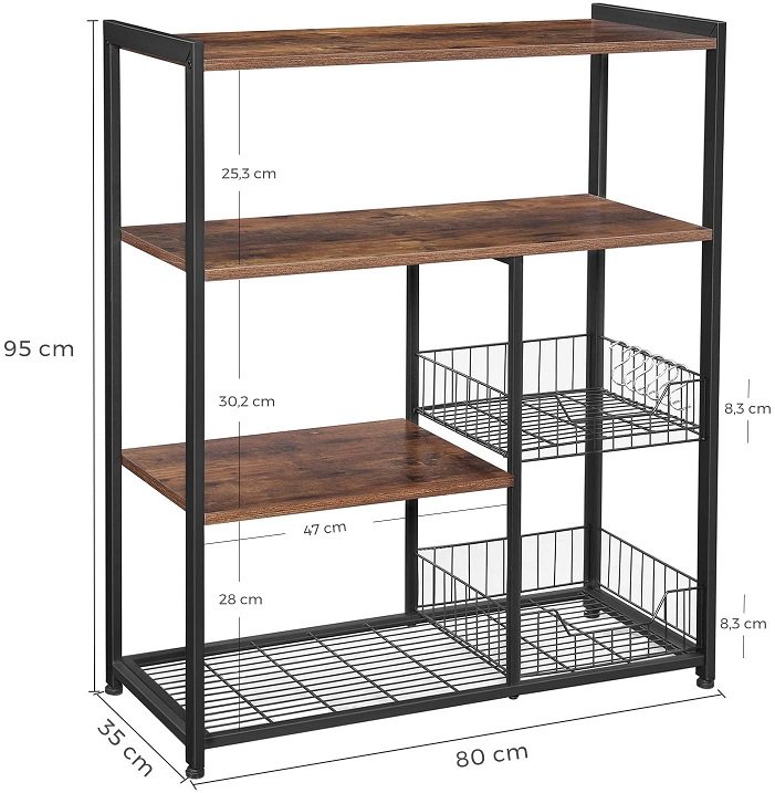 Scaffale Regolabile In Metallo Scaffale Estraibile Cucina Organizer