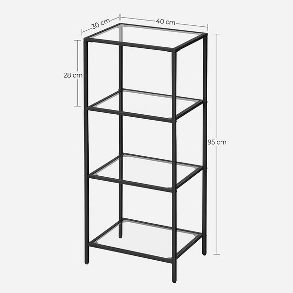 Scaffale Espositivo Furinno A 5 Livelli - Angolare, Ciliegio/Nero, Montaggio Facile - Foto 14