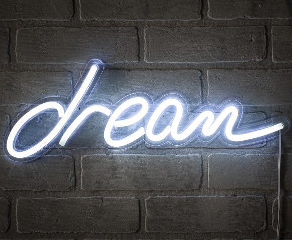 Scritta Dream Luce a Neon - Sogna