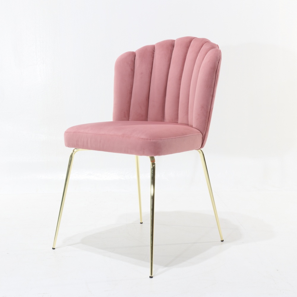 Poltroncina Sedie Velluto Gambe Oro WS DESIGN Sedia Velvet In