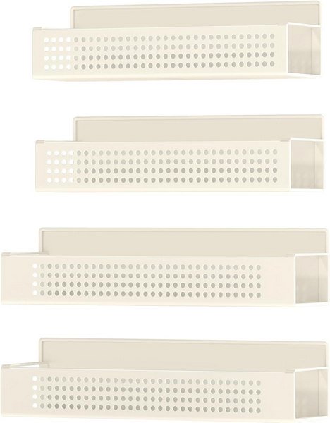 GEDLIRE Set di 6 mensole per armadietti, medie (33 x 23,9 cm), in filo metallico antiruggine, organizer e stoccaggio, per armadietti e spezie, per organizzare piatti, piatti, banconi e dispense