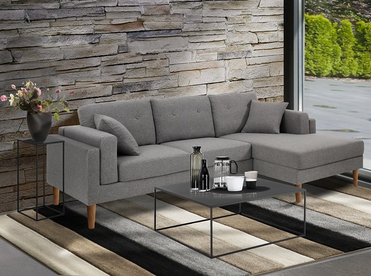 Tavolino da Soggiorno Quadrato Design Minimal Acciaio Antracite