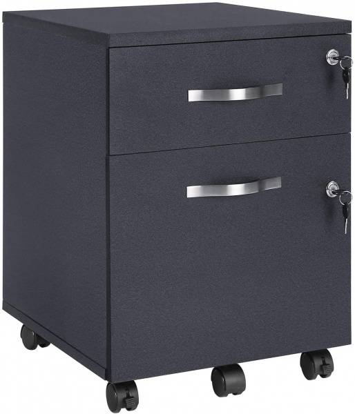 Cassettiera Schedario 2 Cassetti Da Ufficio 39x48x67 Cm In Acciaio Nero | Leroy Merlin - 7