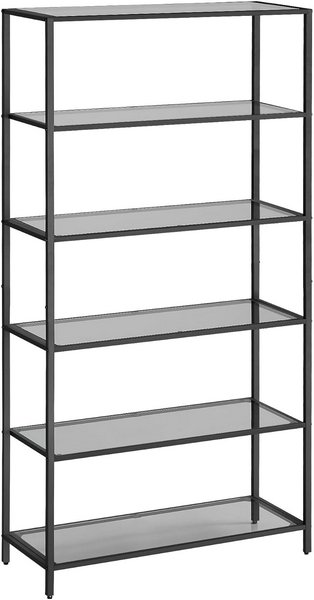 Scaffalino Espositore Piccola Libreria Angolare Minimal Oro E Vetro - Foto 3