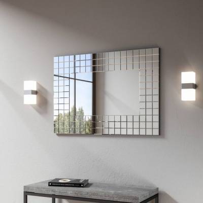 Specchio da parete moderno a raggiera NARCISO circolare, Diametro 90 cm, Lo specchio è composto da tre componenti. La base ha una forma a raggiera e contiene l'attacco alla parete | Arti